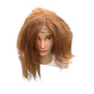 Pivot point Josephine strawberry blonde human hair mannequin head beauty school